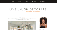 Desktop Screenshot of livelaughdecorate.com