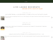 Tablet Screenshot of livelaughdecorate.com